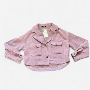 Amazon Women's Pink Cropped Jacket